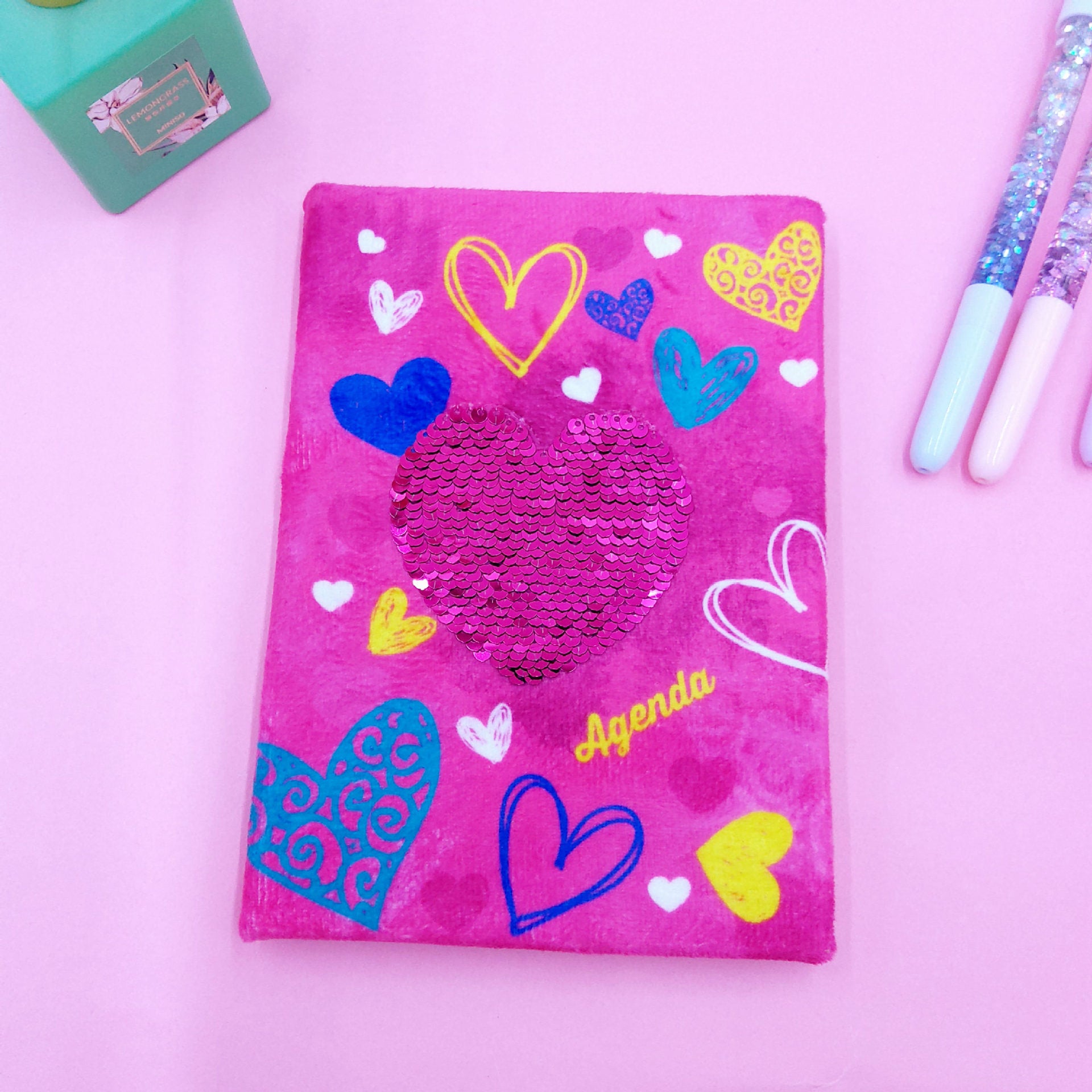 Wholesale Cartoon Ice Cream Sequin Notebook